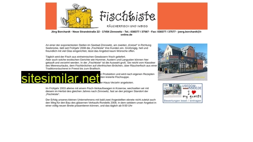Fischkiste-zinnowitz similar sites