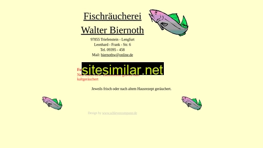Fischraeucherei-biernothw similar sites