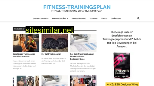 Fitness-trainingsplan similar sites