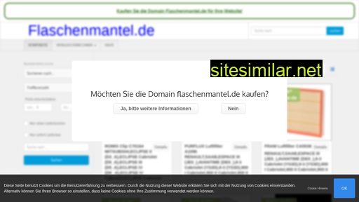 Flaschenmantel similar sites