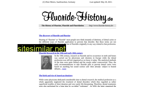 fluoride-history.de alternative sites