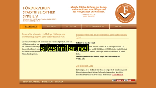 Foerderverein-stadtbibliothek-syke similar sites