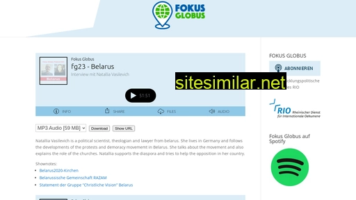 fokusglobus.de alternative sites