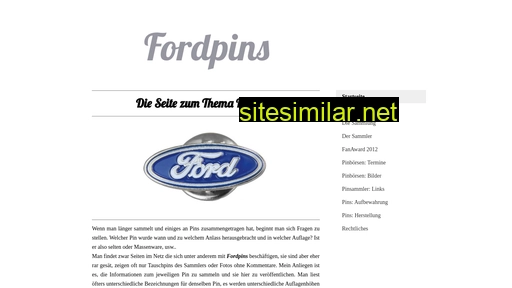 Fordpins similar sites