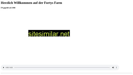 fortys-farm.de alternative sites