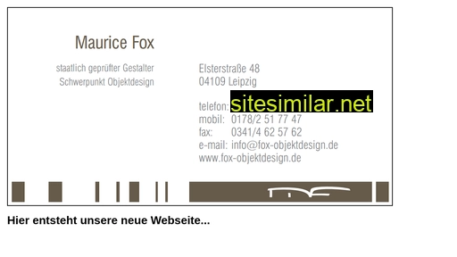 fox-objektdesign.de alternative sites