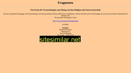 Fragmenta similar sites