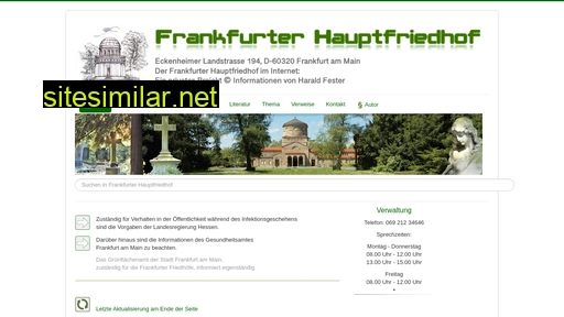 frankfurter-hauptfriedhof.de alternative sites