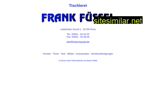 frank-fuessel.de alternative sites