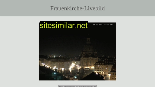 Frauenkirche-livebild similar sites