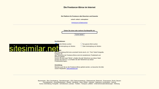 freelance-boerse.de alternative sites