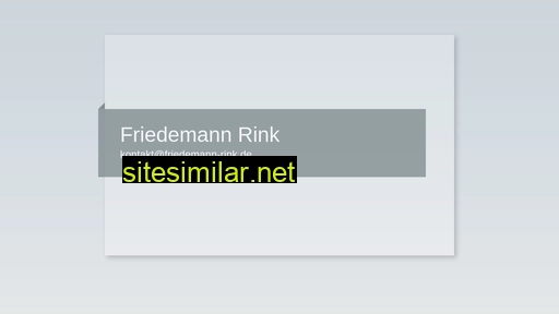 Friedemann-rink similar sites