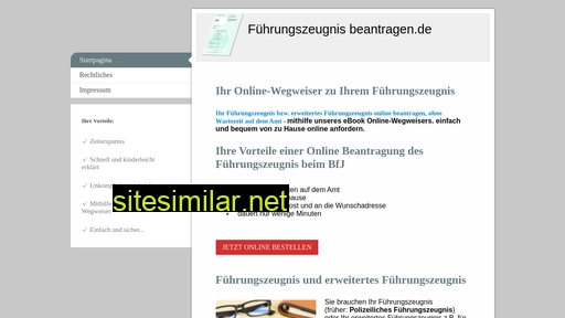 fuehrungszeugnis-beantragen.de alternative sites