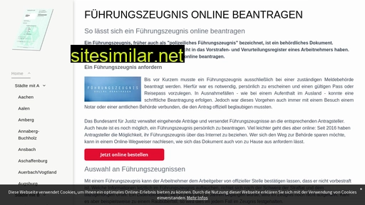 fuehrungszeugnis-online-beantragen.de alternative sites