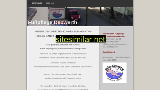 fusspflege-deuwerth.de alternative sites
