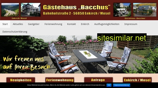gaestehaus-bacchus.de alternative sites