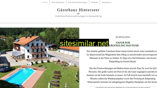 Gaestehaus-hinterseer similar sites