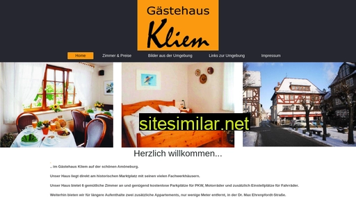 gaestehaus-kliem-amoeneburg.de alternative sites
