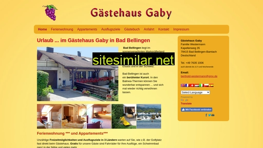 gaestehausgaby.de alternative sites