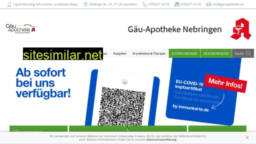 gaeuapotheke.de alternative sites