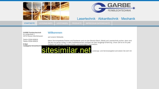 Garbe-feinblechtechnik similar sites