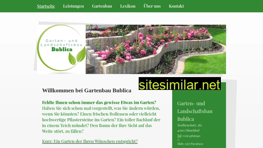 garten-landschaftsbau-bublica.de alternative sites