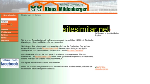 gartenbau-mildenberger.de alternative sites