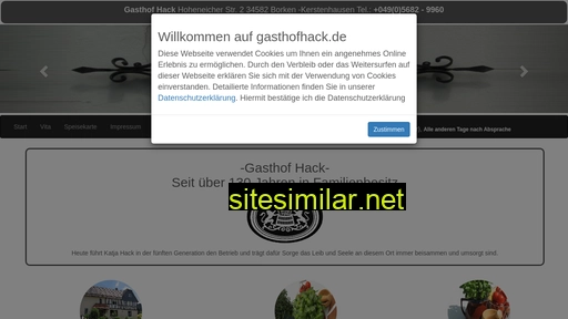 gasthofhack.de alternative sites