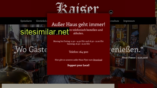 gaststaette-kaiser.de alternative sites