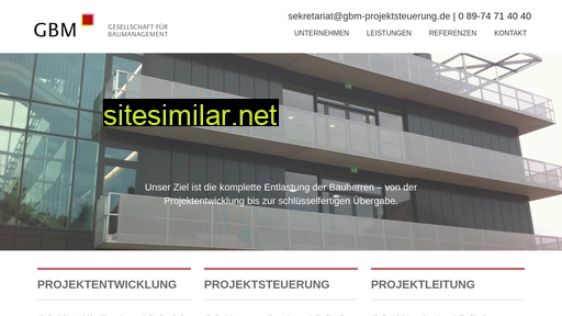 Gbm-projektsteuerung similar sites