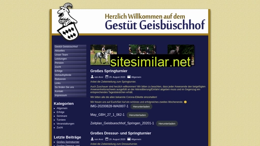 geisbueschhof.de alternative sites