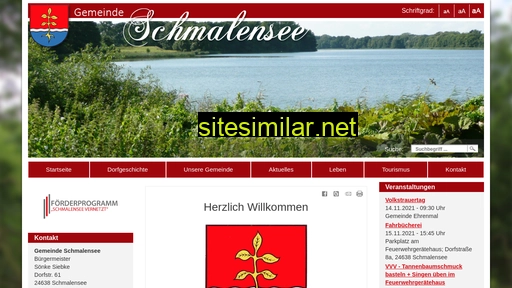 gemeinde-schmalensee.de alternative sites