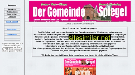 gemeindespiegel-wardenburg.de alternative sites