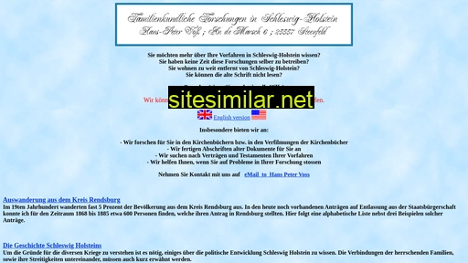 genealogie-schleswig-holstein.de alternative sites