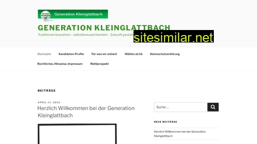 Generation-kleinglattbach similar sites
