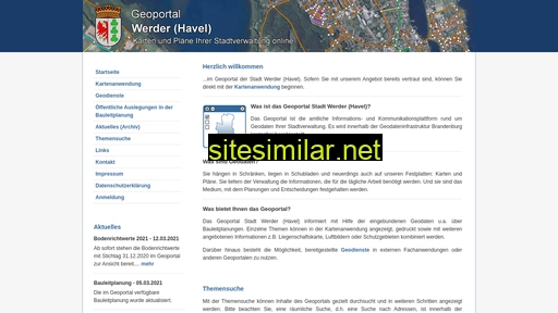 geoportal-werder-havel.de alternative sites