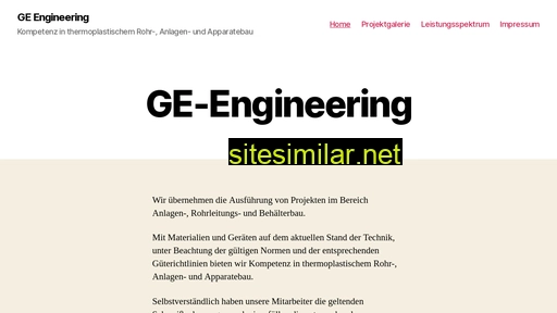 ge-engineering.de alternative sites