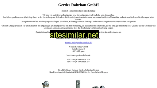 Gerdes-rohrbau similar sites
