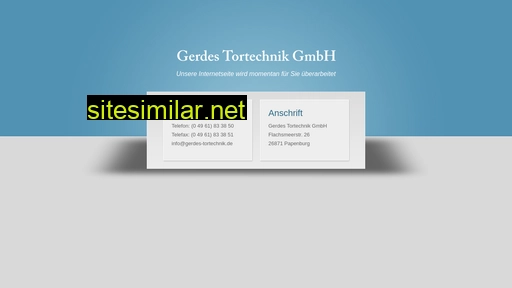 gerdes-tortechnik.de alternative sites