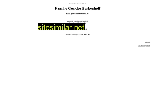 gericke-berkenhoff.de alternative sites