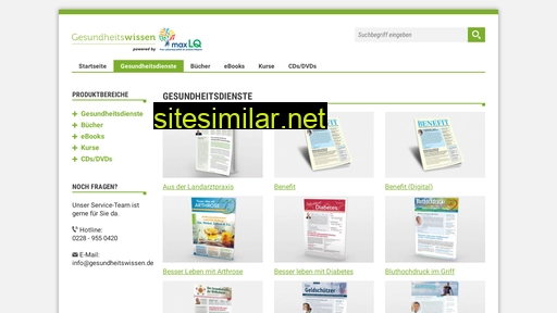 Gesundheitswissen-shop similar sites