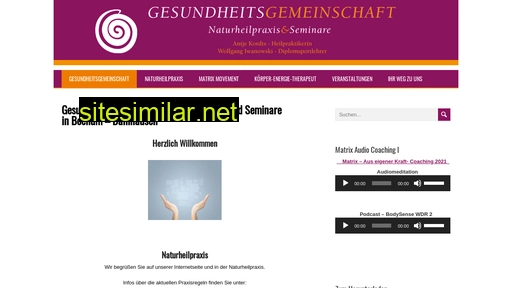 Gesundheitsgemeinschaft similar sites