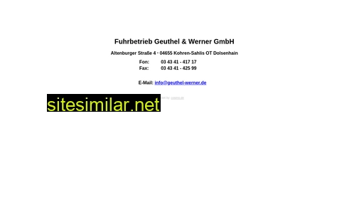 geuthel-werner.de alternative sites