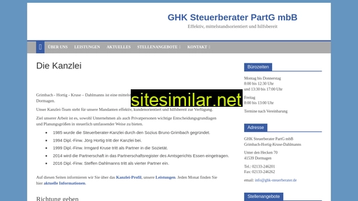 ghk-steuerberater.de alternative sites
