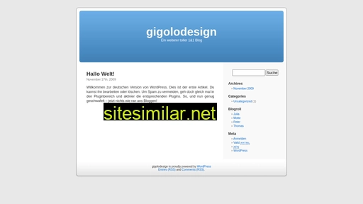 gigolodesign.de alternative sites