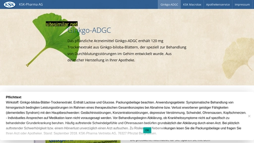 Ginkgo-adgc similar sites