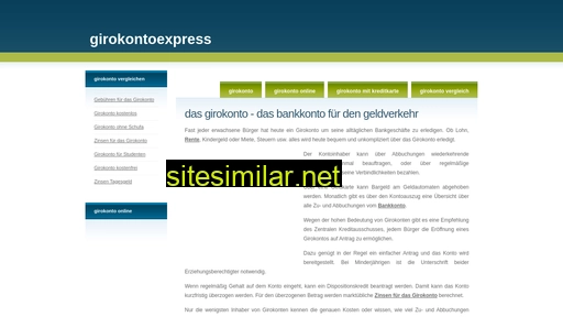 Girokontoexpress similar sites