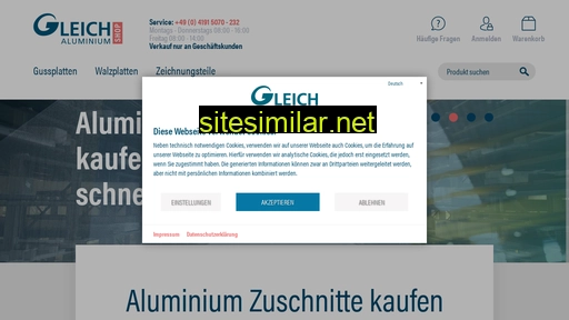 gleich-aluminium-shop.de alternative sites