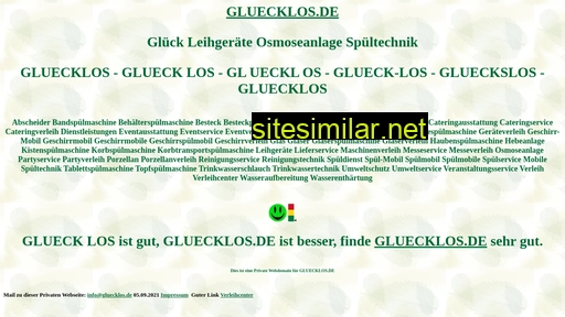 gluecklos.de alternative sites