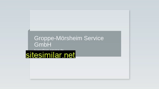 gm-service.de alternative sites